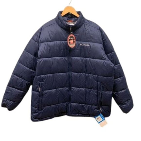 Columbia Men’s‎ XXL Rapid Excursion Thermal Coil Puffer Jacket Navy Winter NWT - Picture 1 of 12